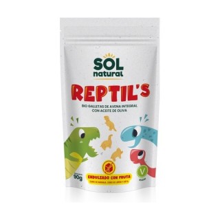 Sol Natural Reptil's galletas de avena sin azúcar añadido Bio 90 g