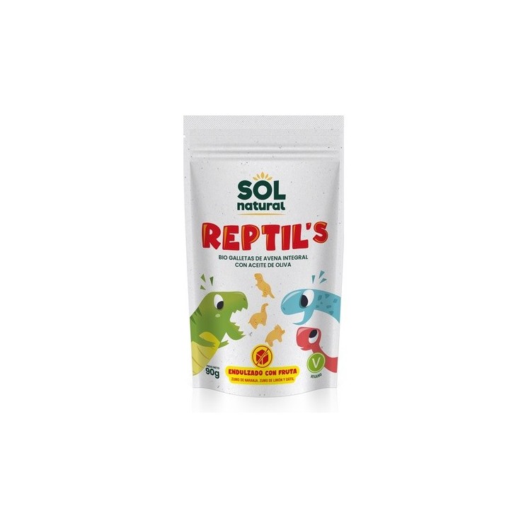 Sol Natural Reptil's galletas de avena sin azúcar añadido Bio 90 g
