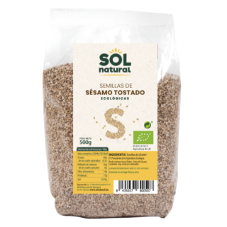 Sol Natural Semillas de sésamo tostado Bio 500 g