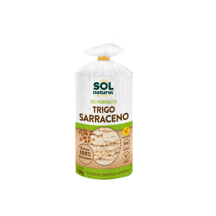 Sol Natural Tortas de trigo sarraceno sin gluten Bio 100 g