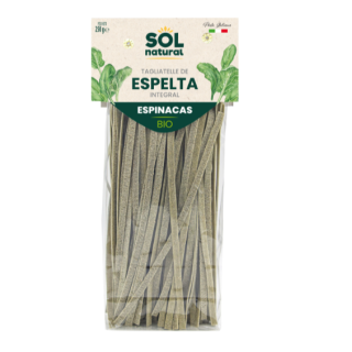 Sol Natural Tagliatelle de espelta integral con espinacas Bio 250 g