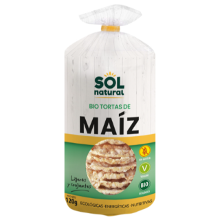 Sol Natural Tortas de maíz sin gluten Bio 120 g