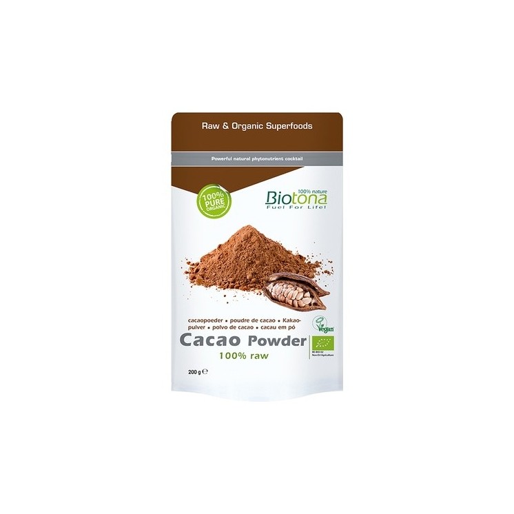 Biotona Cacao Raw Powder Bio 200 g