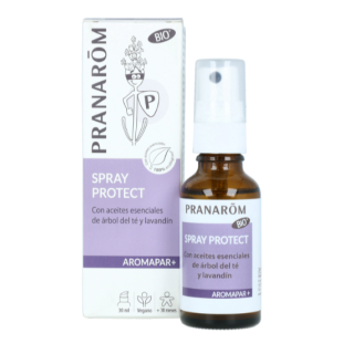 Pranarom Spray Protect Con Árbol De Té y Lavandín Aromapar+ Bio 30 ml