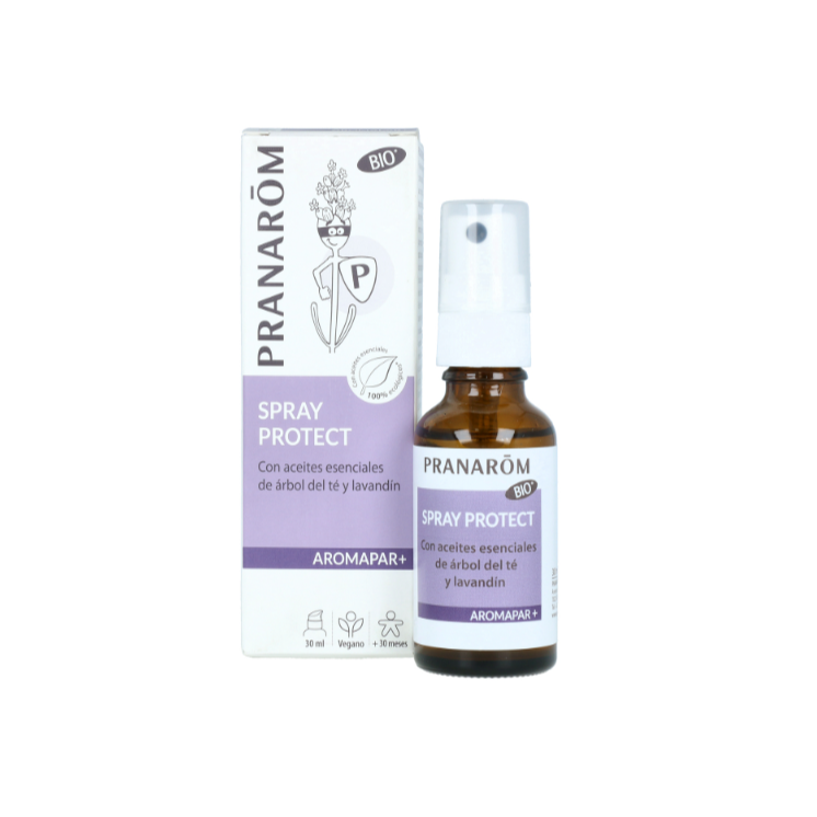 Pranarom Spray Protect Con Árbol De Té y Lavandín Aromapar+ Bio 30 ml