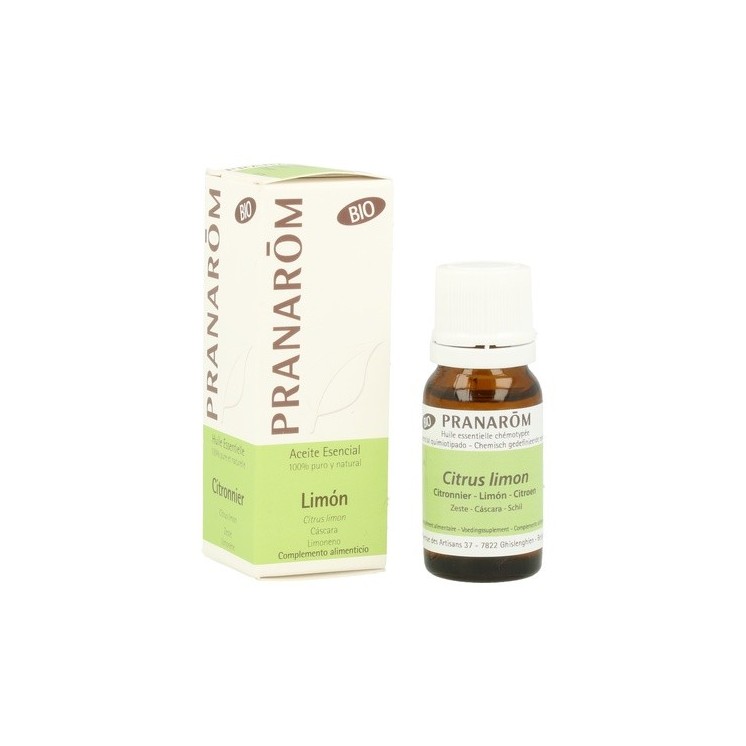 Pranarom Limón cáscara aceite esencial bio 10 ml de aceite esencial