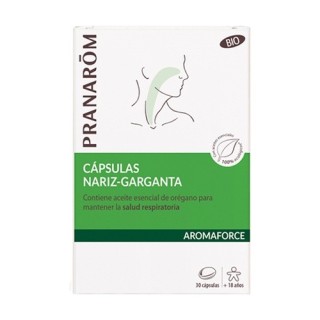 Pranarom Aromaforce Nariz-garganta Bio 30 cápsulas