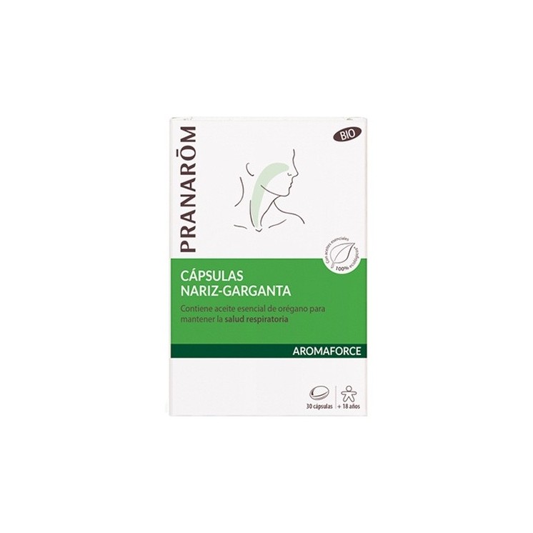 Pranarom Aromaforce Nariz-garganta Bio 30 cápsulas
