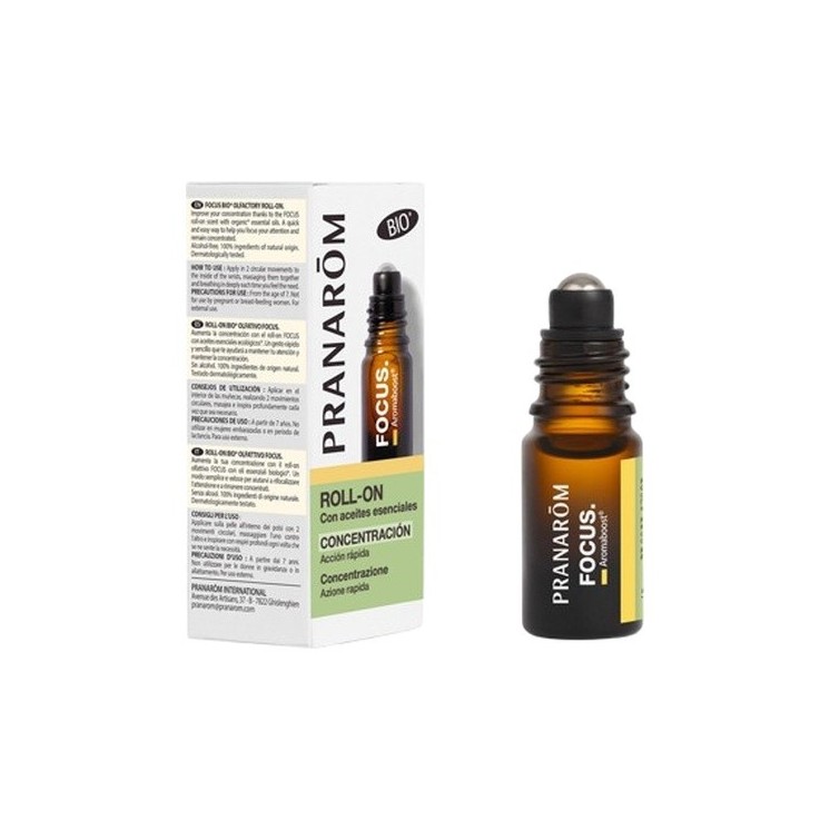Pranarom Aromaboost roll-on focus Bio (concentración) 5 ml